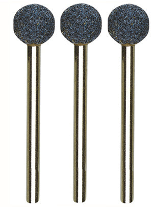 PROXXON 9mm Ball Corundum Grinding Bits - Pack of 3, high-quality tools for grinding and chiselling hard materials