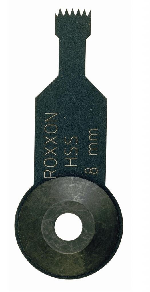 PROXXON 8mm HSS plunge-cut saw blade for Delta Sander cutting wood, plywood, plastics, and aluminium