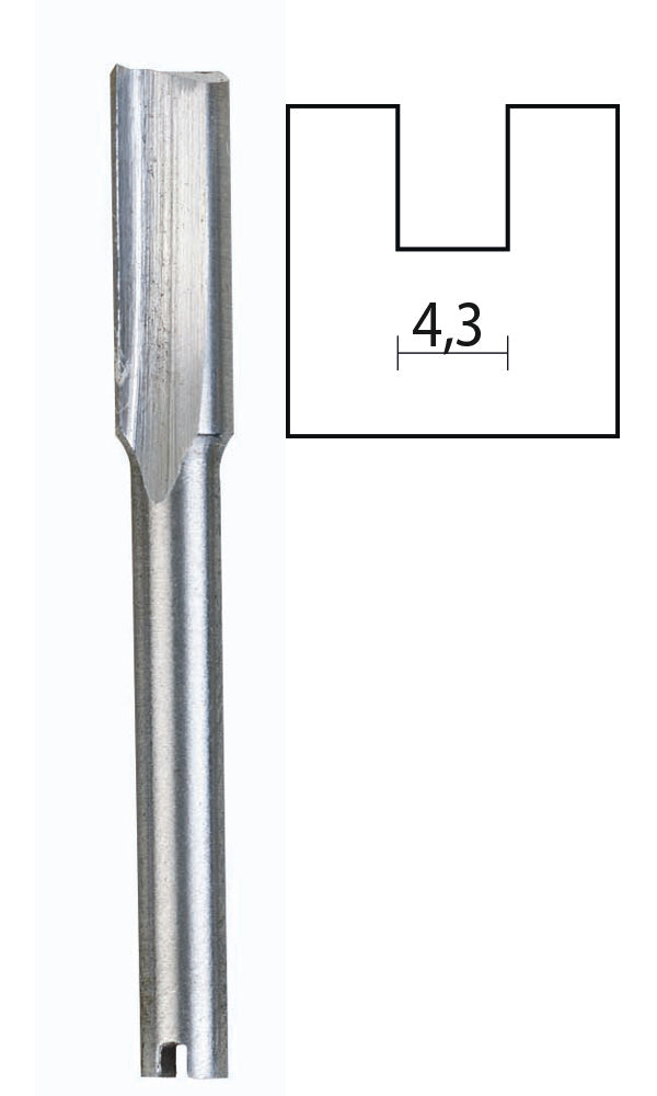 PROXXON 4.8mm Slot Cutter for Micro Shaper, HSS wood router cutter for precise wood and fibreboard shaping