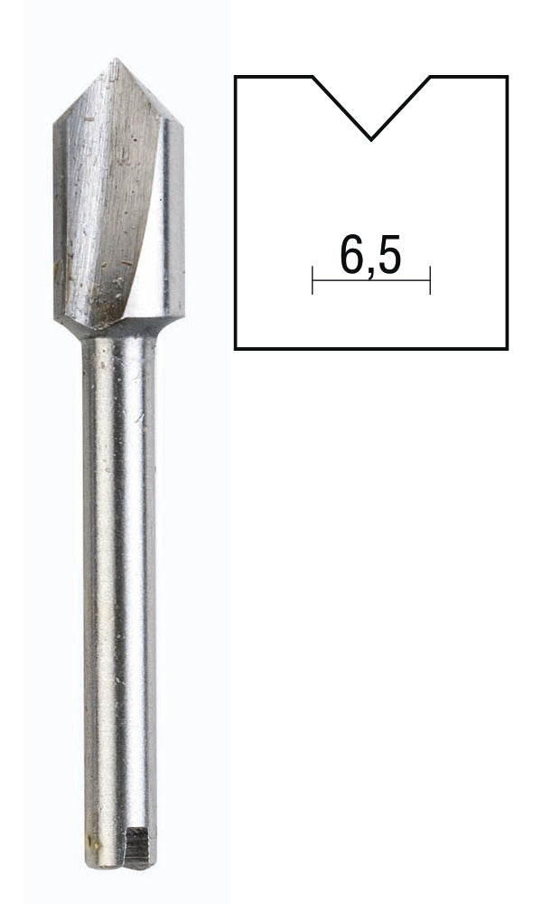 PROXXON Router Bit 6.5mm V Cutter For Micro Shaper – Timbecon Pty Ltd