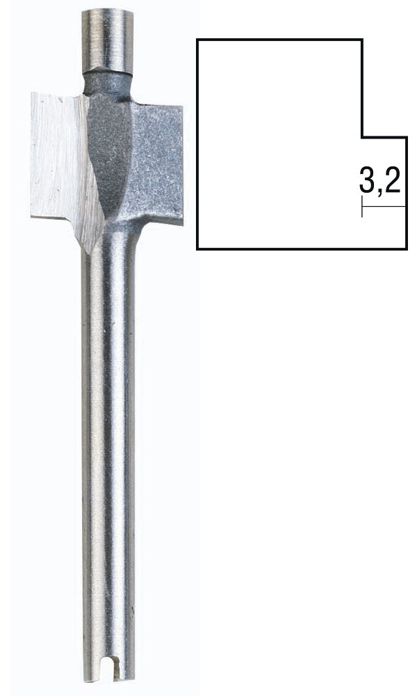 PROXXON Router Bit 6.4mm Rebate For Micro Shaper