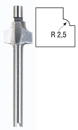 PROXXON Router Bit 2.5mm Roundover Router Bit For Micro Shaper