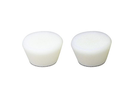 PROXXON 30mm Conical Polishing Sponges Pack of 2 in action on wooden surface