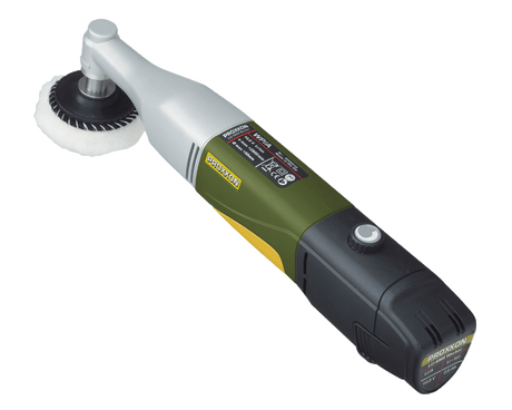 PROXXON cordless Angle Polisher with glass fibre reinforced polyamide housing for efficient and precise detailing tasks