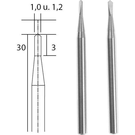 PROXXON Tungsten Carbide Milling Drills 1 & 1.2mm