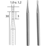 PROXXON Tungsten Carbide Milling Drills 1 & 1.2mm