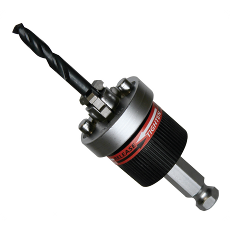 FastCap Quick Mandrel for easy hole saw changes with quick-release system