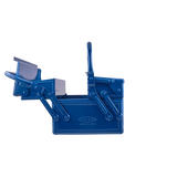 Toyo Steel 35cm Cantilever Toolbox with Short Handle Blue