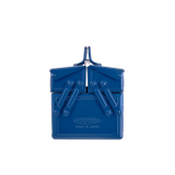 Toyo Steel 35cm Cantilever Toolbox with Short Handle Blue