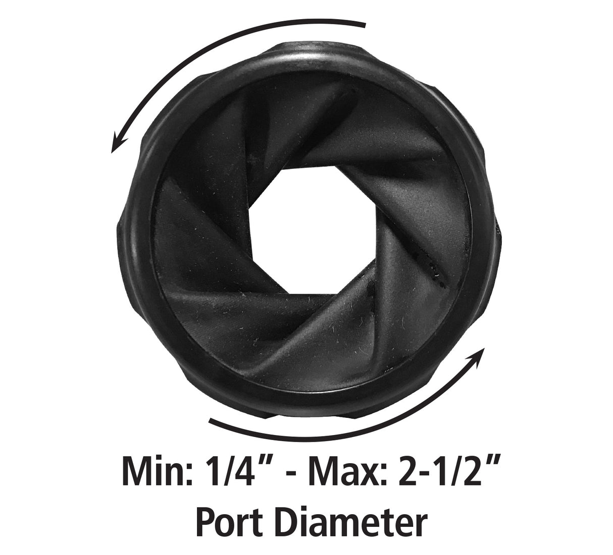 FastCap UNI-VAC Universal Vacuum Adaptor suits Hose ID 2 1/4in