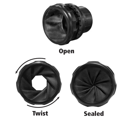 FastCap UNI-VAC Universal Vacuum Adaptor suits Hose ID 2 1/4in