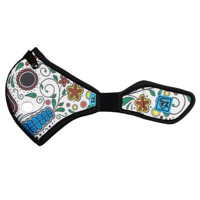 RZMask M2 Nylon Mask Shell - Day of The Dead - White