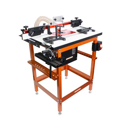 Sherwood Router Table Kit 800 x 600mm Deluxe MDF/Phenolic with Plunge Router Lift & Round Body Motor