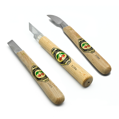 Kirschen Set of 3 Chip Carving Knives