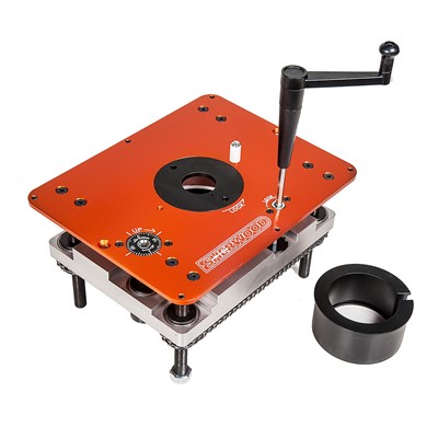 Sherwood Round Body Router Table Lift & Mounting Plate