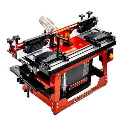 Sherwood Cast Iron Industrial Benchtop Router Table with Plunge Router Lift