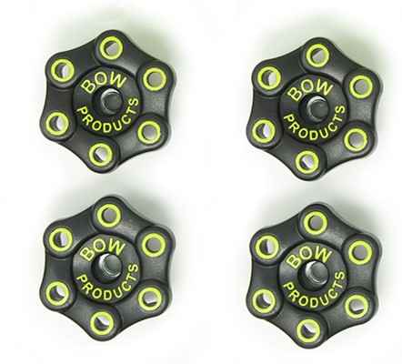 Bow Products Track Knobs - Set of 4 - 5/16in Thread