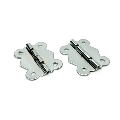 25mm Butterfly Hinges with Lock - Chrome Plated
