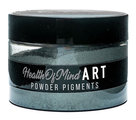 Health of Mind Art Pearlescent Pigment Powder - Gunmetal Green