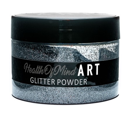 Health of Mind Art Glitter Powder - Gun Silver