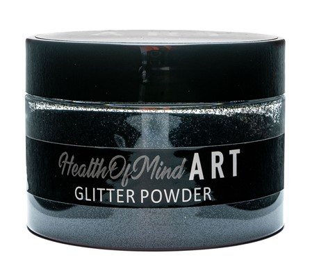 Health of Mind Art Glitter Powder - Black