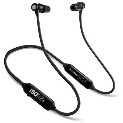 ISOtunes XTRA 2.0 Bluetooth Noise-Isolating Earbuds - Black