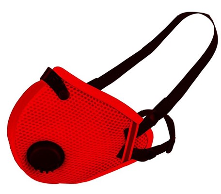 RZMask M2.5 Mesh Dust Mask - Red
