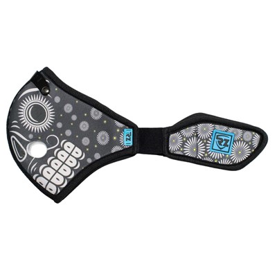RZMask M2 Nylon Mask Shell - Day of The Dead - Black
