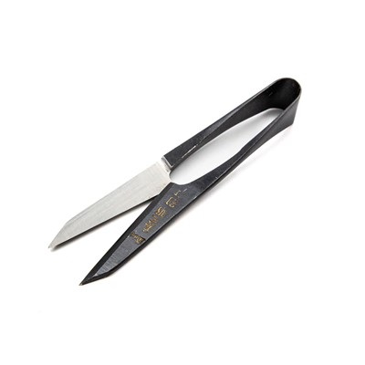 Nigiri 105mm Long Blade Shirogami Scissors with Black Finish