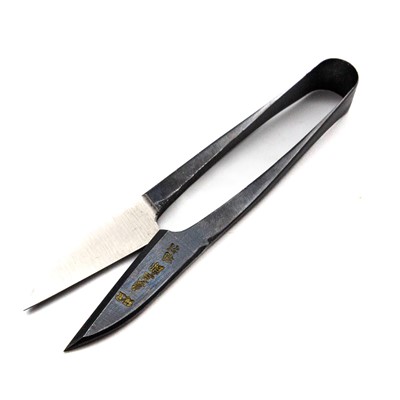Nigiri 120mm Short Blade Shirogami Scissors with Black Finish