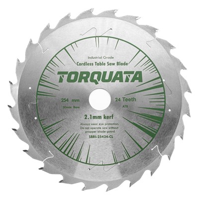 Torquata Extra Thin Kerf Ripping Circular Saw Blade Optimised for Cordless Table Saws