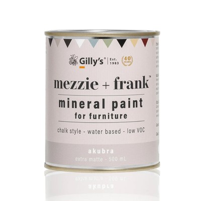 Mezzie + Frank Chalk Style Mineral Paint for Furniture - Akubra
