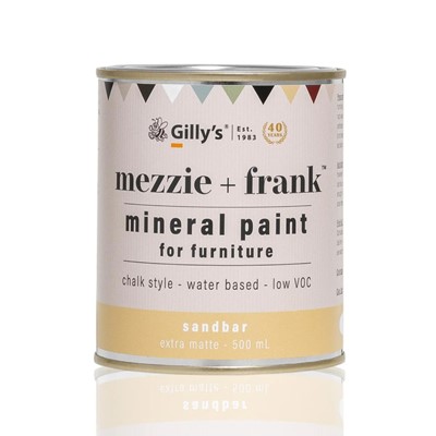 Mezzie + Frank Chalk Style Mineral Paint for Furniture - Sandbar