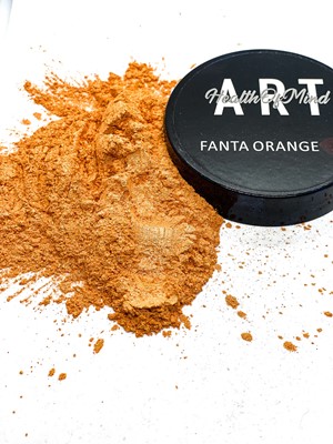 Health of Mind Art Pearlescent Pigment Powder - Fanta Orange