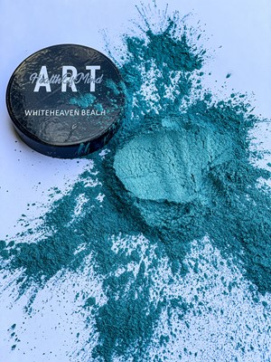Health of Mind Art Pearlescent Pigment Powder - Whitehaven Beach