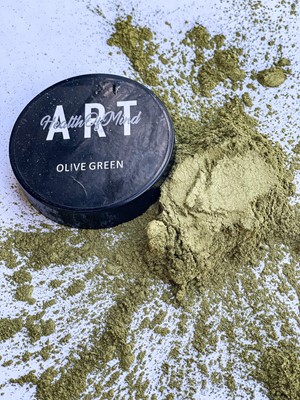 Health of Mind Art Pearlescent Pigment Powder - Olive Green