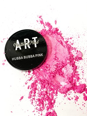 Health of Mind Art Pearlescent Pigment Powder - Hubba Bubba Pink