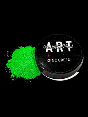 Health of Mind Art Neon Pigment Powder - Zinc Green