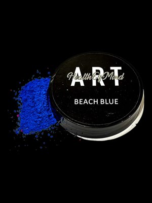Health of Mind Art Neon Pigment Powder - Beach Blue